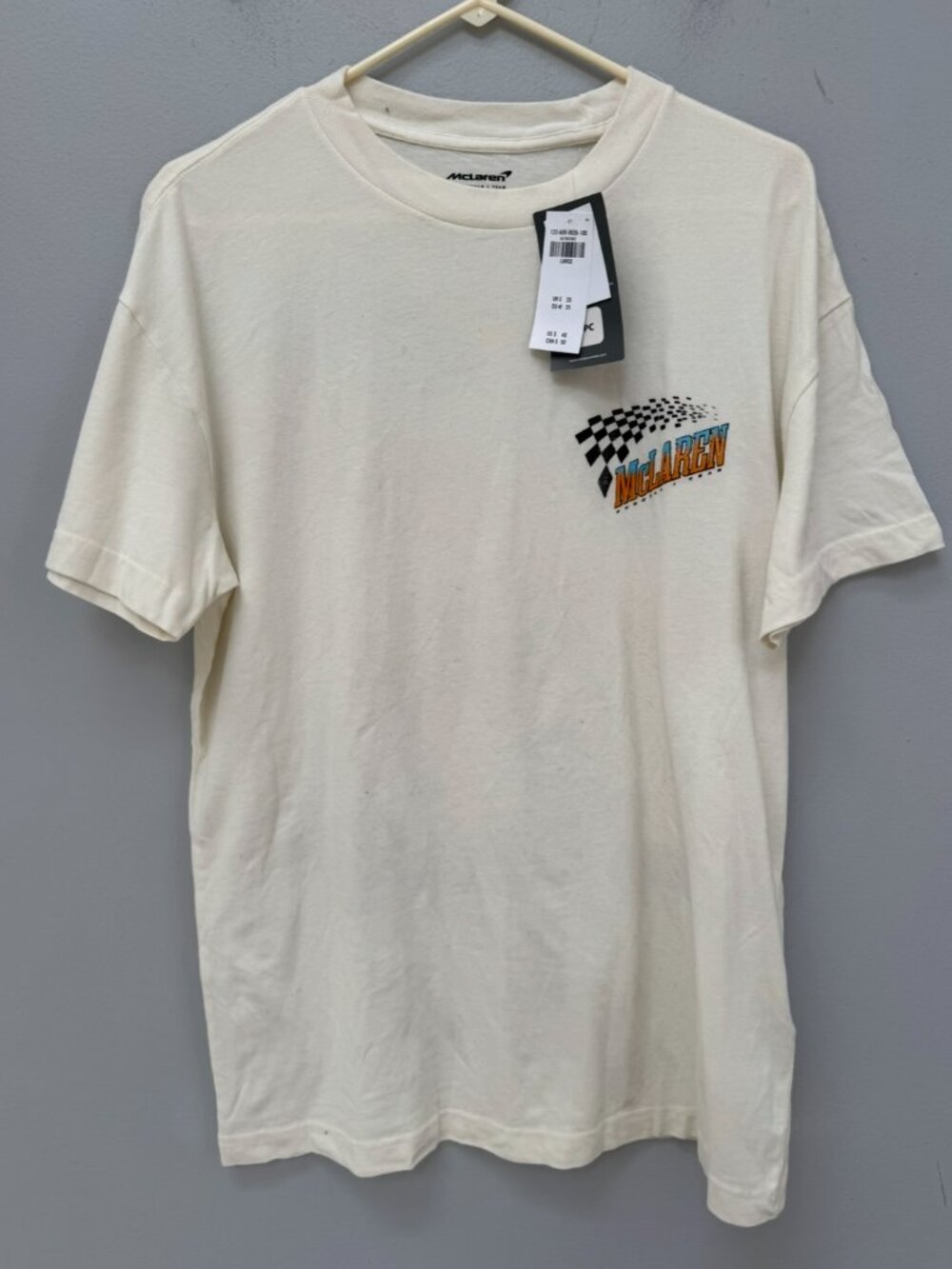 BRAND NEW Formula 1 White Mclaren T-shirt in Large